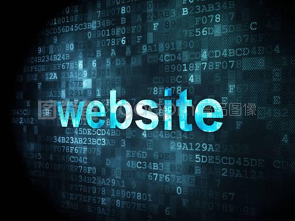 SEO数字背景网页发展概念 网站设计与开发的新维度